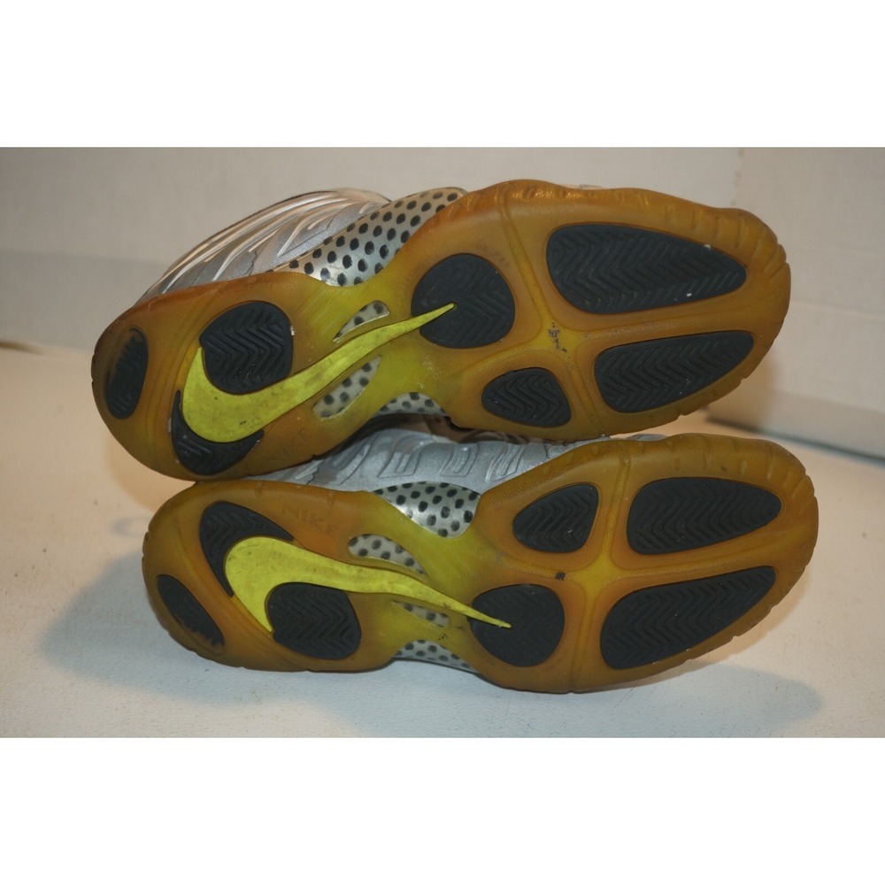 Nike Little Posite One Metallic Silver Boys Shoes Size 7Y NO LACES- U11 - Picture 7 of 7